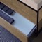 Modern  Console Vanity, Travertine Style Sink, 35